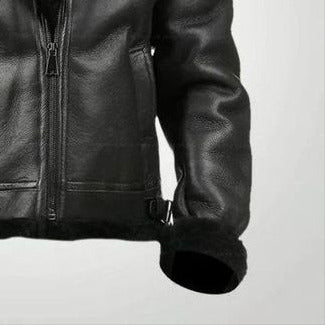 Men’s RAF Real Sheepskin Leather Airforce Shearling Jacket