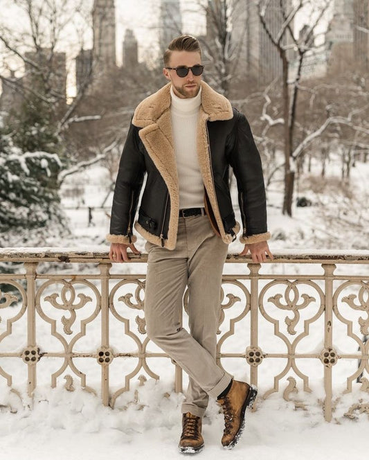 Navigating the Elements with Sheepskin Leather Jackets