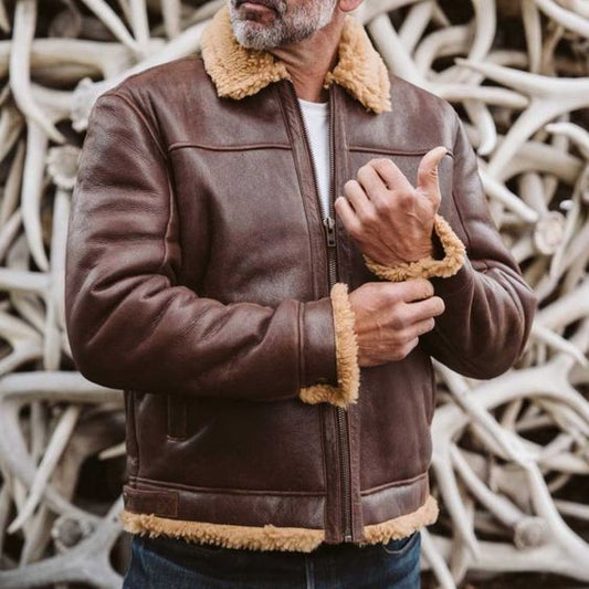 New Style Bomber Shearling Leather Jackets     Elevate Your Wardrobe 