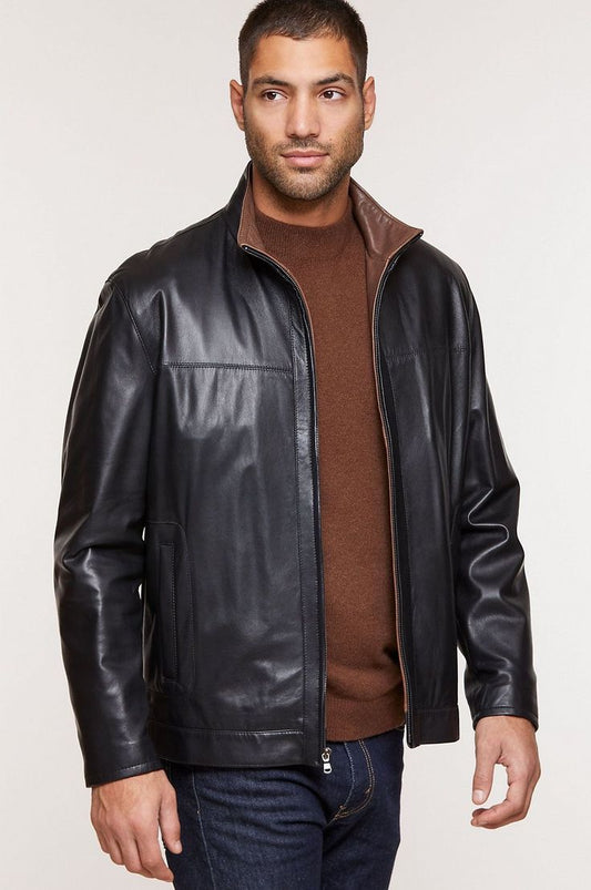 Real Leather Jacket for Men  A Timeless and Sophisticated Choice 