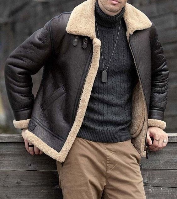 Shearling Chic: Unveiling the Timeless Appeal of B3 Bomber jacket | Shearling Leather Bomber Jacket