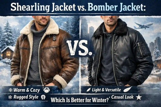 Shearling Jacket vs. Bomber Jacket