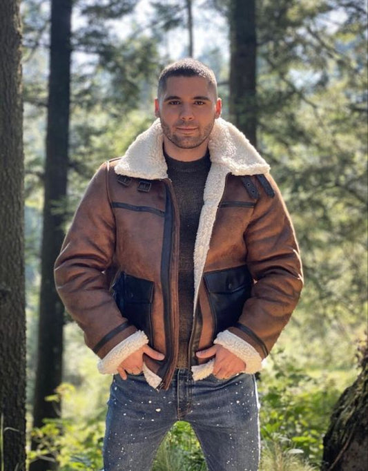 Sheepskin Leather Jackets: A Stylish Finale to 2025 | Sheepskin Leather Jackets: | Shearling Leather Bomber Jacket | Best 