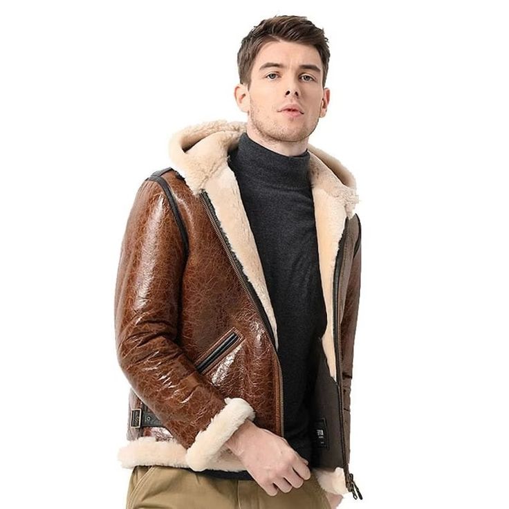 Styling Your Stylish Aviator Leather Jacket | Shearling Bomber Jacket