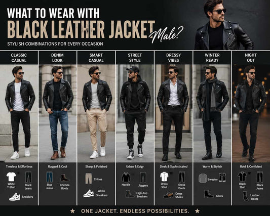 What To Wear With Black Leather Jacket Male
