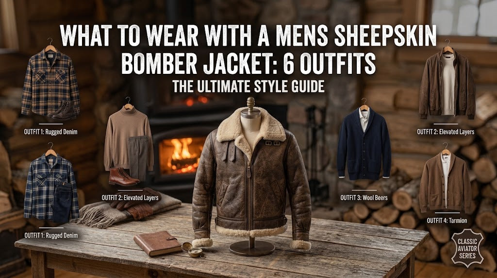 What to Wear With a Mens Sheepskin Bomber Jacket