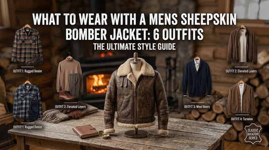 What to Wear With a Mens Sheepskin Bomber Jacket