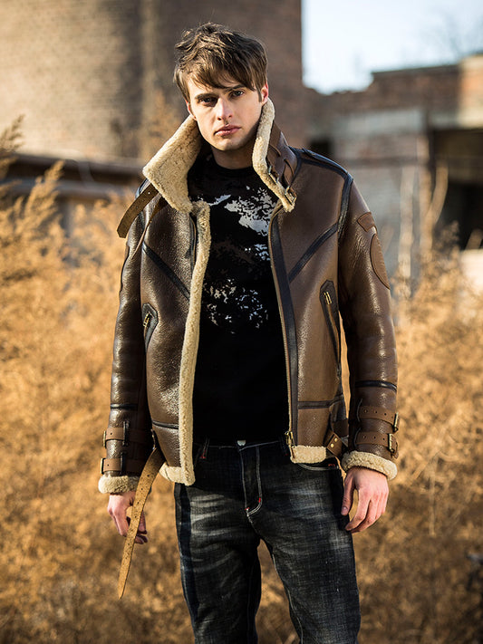 B3 Bomber Jacket and Sheepskin Leather Jacket