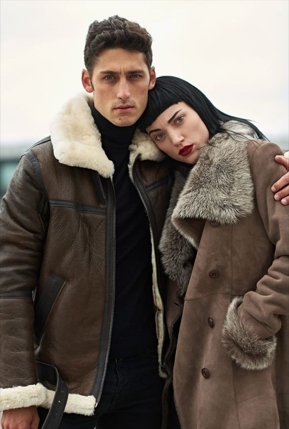 Winter Essentials Stylish Shearling Leather Coats for Men and Women