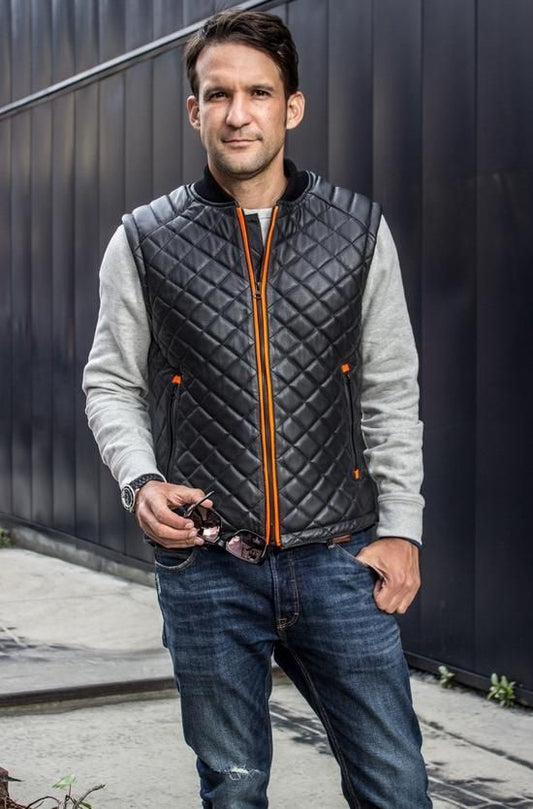 Winter Leather Vest Style: Stay Warm and Stylish with b3bomberjacket.com 