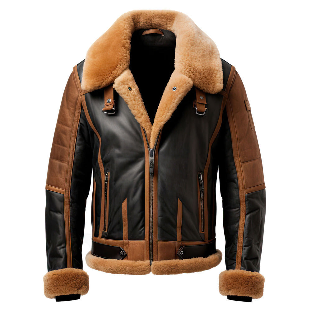 b-3 shearling bomber jacket