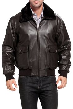 B3 bomber leather jacket