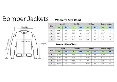 bomber jacket sizing guide