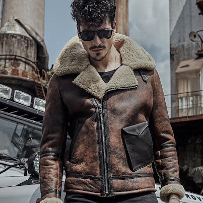 Unleash Your Inner Rebel with Shearling Leather Jackets