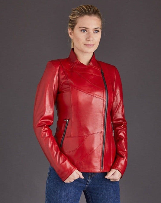 Women Red Leather Jackets