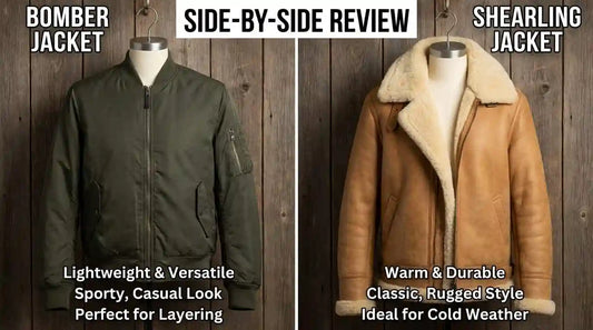 Bomber Jacket or Shearling Jacket? A Side-by-Side Review