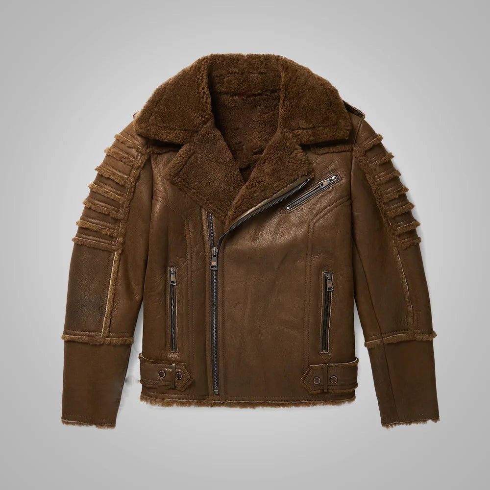 Best Shearling Leather Bomber Jacket & coat