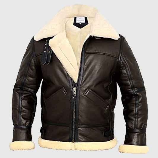 Best Shearling Leather Bomber Jacket & coat