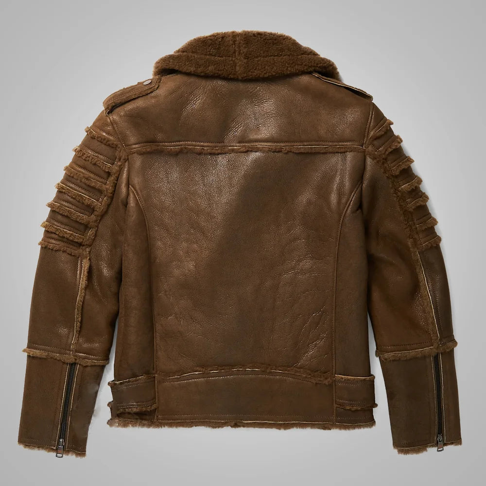 Best Shearling Leather Bomber Jacket & coat