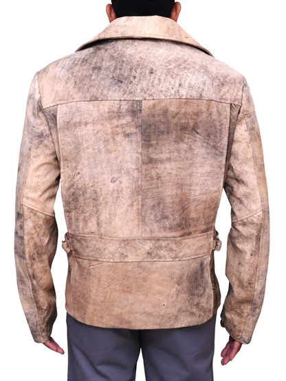 New Lambskin Motorcycle Distressed Genuine Leather Biker Jacket For Men