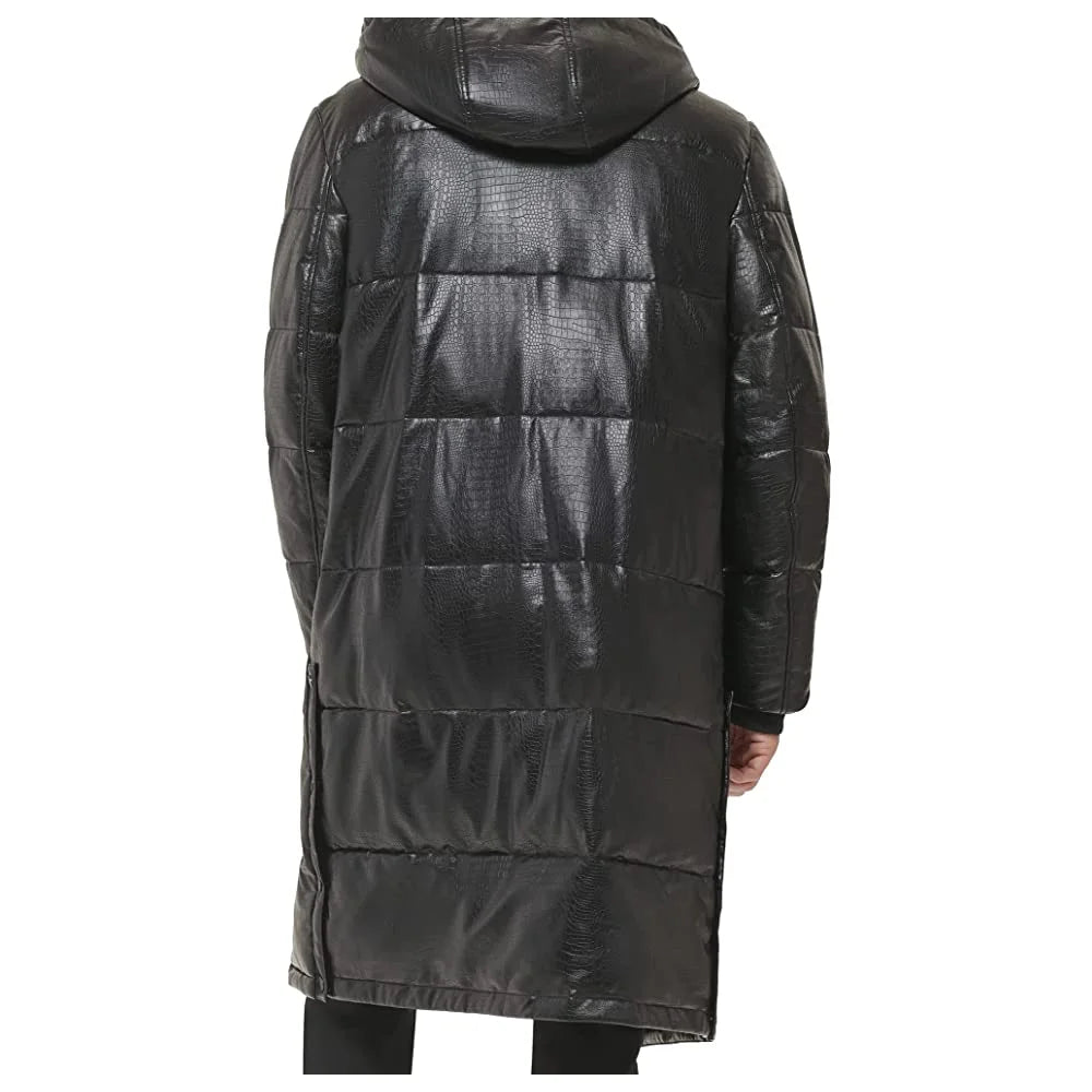 Leather Puffer Jacket