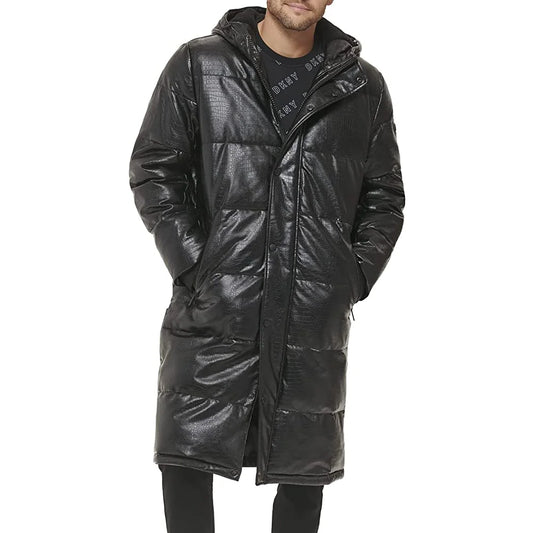 Leather Puffer Jacket