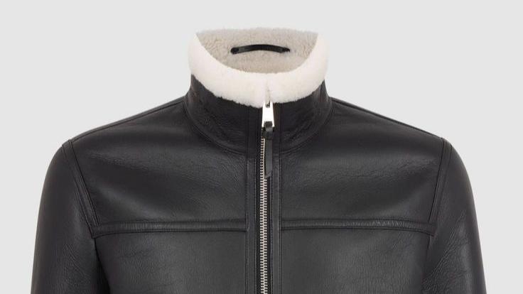 sheepskin leather jacket