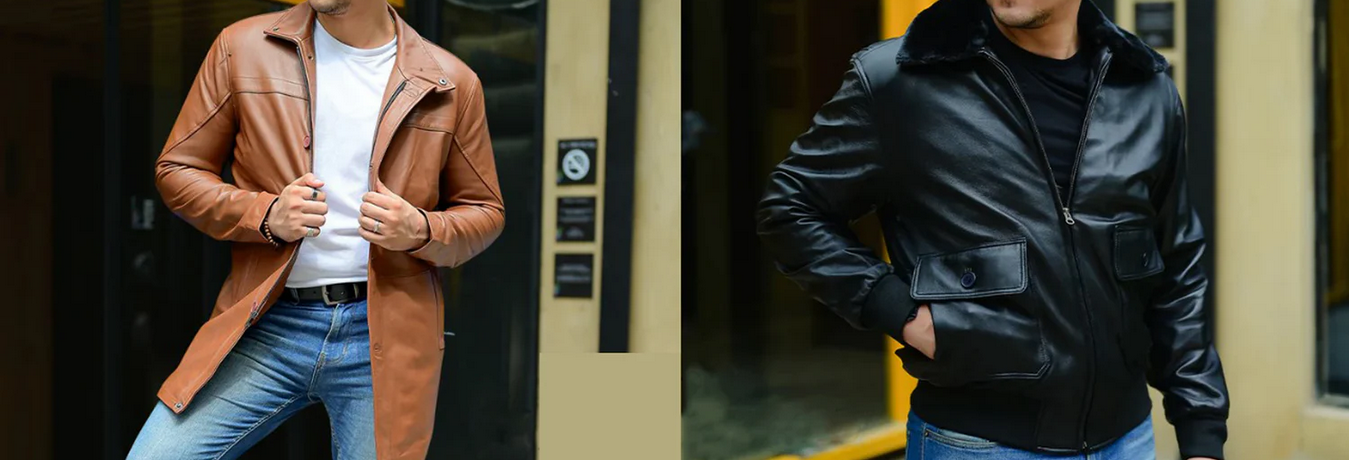  bomber leather jacket | Shearling Leather Bomber Jacket