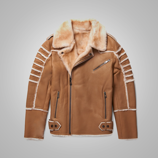 Best Shearling Leather Bomber Jacket & coat