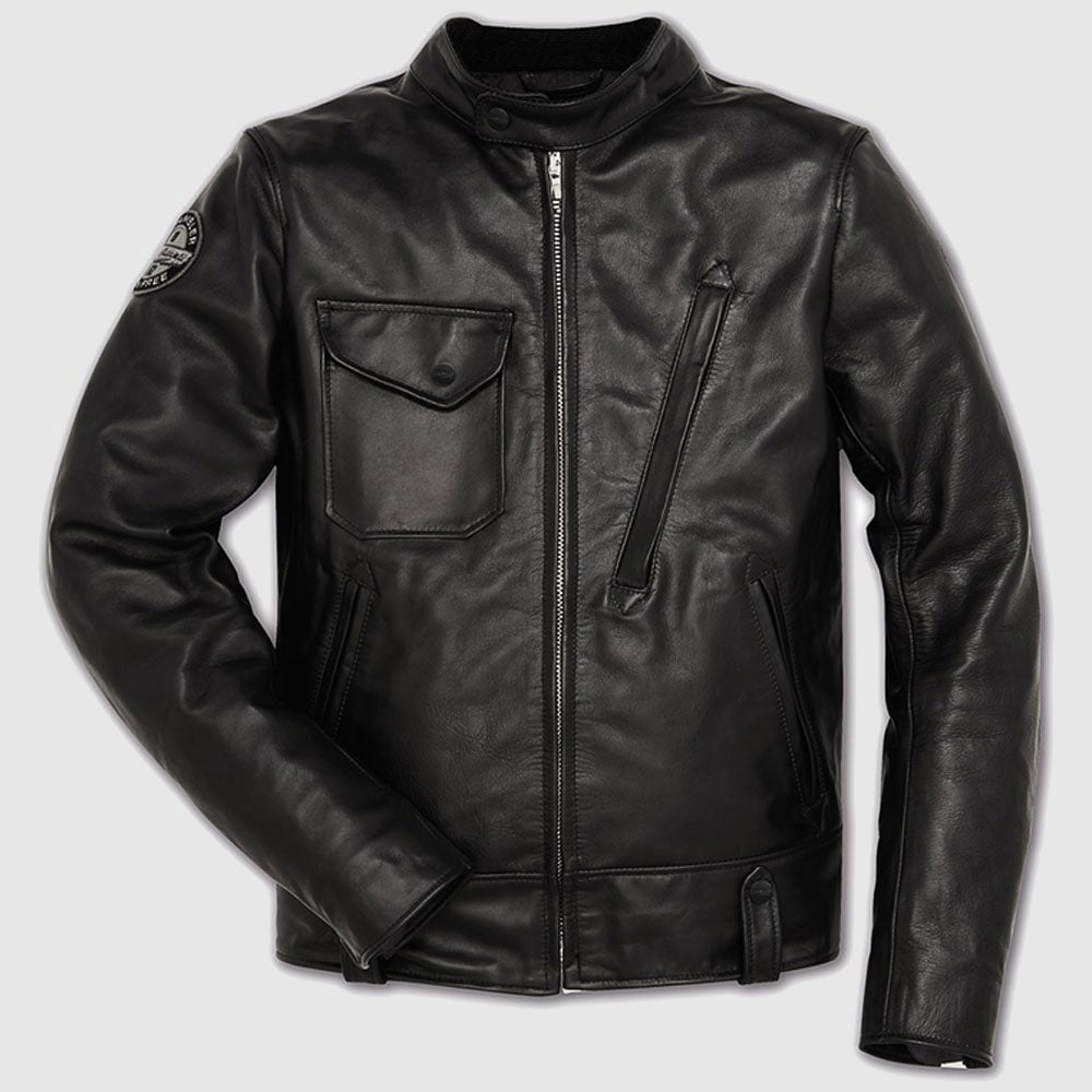 Men's Black Riding Biker Leather Jacket