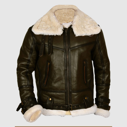 Best Shearling Leather Bomber Jacket & coat