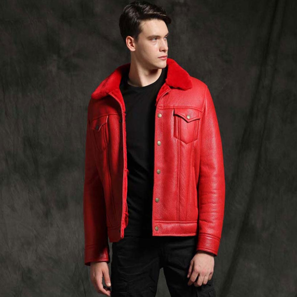 Best Shearling Leather Bomber Jacket & coat