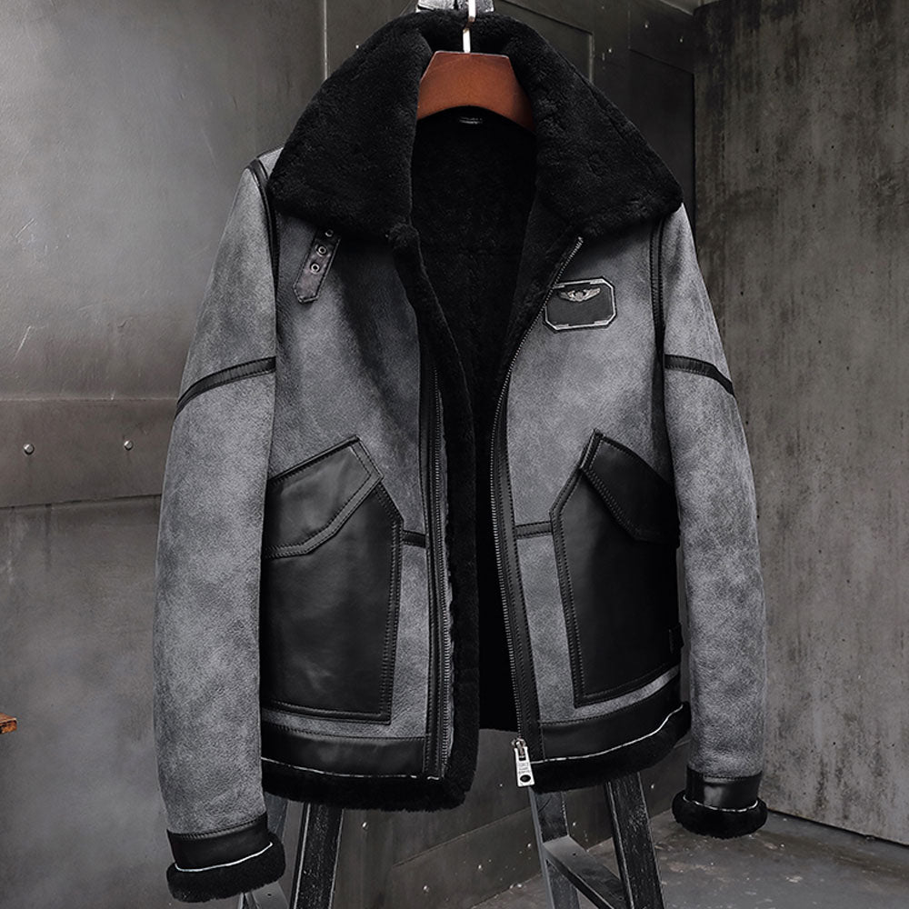 Best Shearling Leather Bomber Jacket & coat